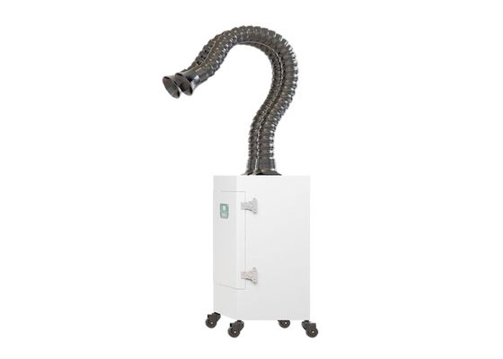 두배 흡입관과 휴대용 300W 매연 적출 유닛
