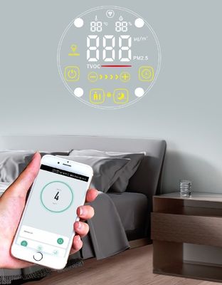 280M3/H 벽은 PM2.5 센서로 공기 정제 장치를 탑재했습니다