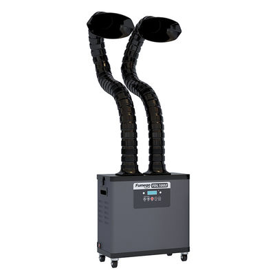 2개의 흡입관이 있는 200 W 레이저 납땜 연기 갈퀴 55 DB