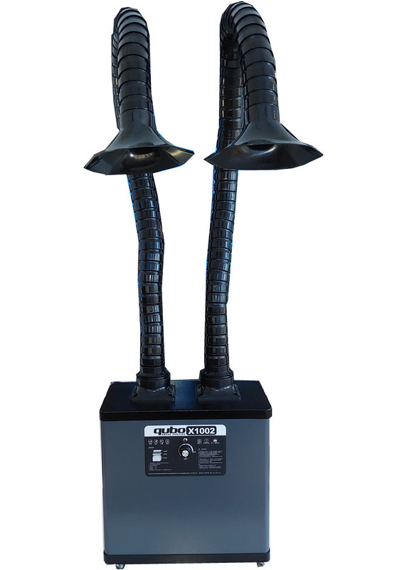 헤파필터와 150 M3/H*2 증기 추출기를 둑팅 200W 양흡입